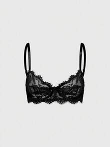 ROMWE 3pcs Set Casual Lace Trim Wire-Free Bralette - Multicolor - View 5