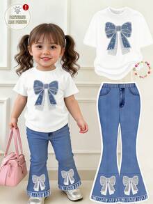 SS26 2026 Spring/Summer Fashion , Soft Toddler Girl Party Outfit - Multicolor - View 3