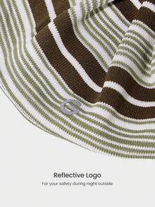 GLOWMODE FeatherFit™ Studio Swirl 柔软弹力吸汗超大反光Logo发圈，适合健身房锻炼、瑜伽、日常运动穿着 - 淺綠 - 查看 4