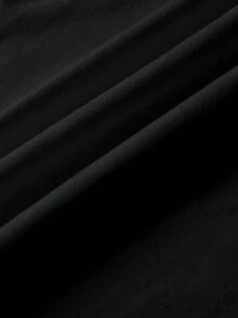 TOM & JERRY X SHEIN 男童休闲撞色猫咪印花圆领短袖T恤，夏季 - 白色 - View 7