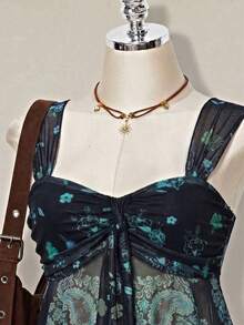 SHEIN ICON Women's Casual Paisley Print Camisole,Summer Top - Black - View 7