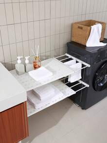 1pc Expandable Storage Partition Board, Kitchen Divider, Dorm Cabinet Multilayer Shelf, Bathroom Organizer, Decorative For Holiday, Room, Bedroom, Clothing Storage (Skort, Shoes, Jeans, Skirt, T-Shirt) - Multicolor - View 5