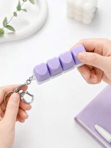 MINKOJA MINKOJA 1个4键指尖键盘玩具，指尖键盘，键盘钥匙扣玩具，可活动键盘帽手指玩具，用于缓解压力和消磨时间 - 彩色 - 查看 3