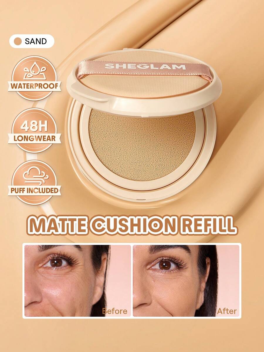 SHEGLAM Lock & Go PhấN NướC Cushion LâU TrôI (LõI Thay Thế)-Sand ThươNg HiệU LàM đẹP Trang đIểM Mỹ PhẩM Cho Phụ Nữ Và Cô GáI HoàN HảO Cho MùA Hè MùA XuâN Lý TưởNg Cho Y2K ThờI Trang Sang TrọNg Phù HợP Cho Sinh NhậT NgàY CủA Mẹ Quà TặNg TiệC SẵN SàNg MàU SắC TốT NhấT - Sand - Xem 1