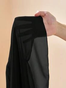 Zivah Top de saída de praia franzido elegante e casual para férias em 2025 - Preto - Ver 9