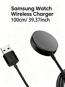 Teckwe 1個磁吸式無線充電支架，快速充電，便攜式，可折疊，小巧耐用，通用純色手錶充電支架，相容 Galaxy Watch 8/7/6/5 Pro/5/4/3 Active 2，多功能桌面放置充電器，輕量化 - 查看 7