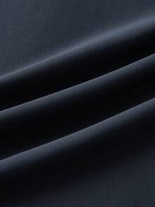 HIMLAND Camiseta de protección solar de unicolor y ajuste ceñido con alta elasticidad para hombres - Gris Claro - Ver 7