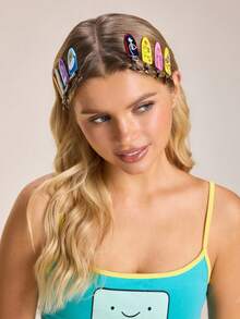 ADVENTURE TIME X SHEIN Joint Seamless Clip Set - Multicolor - View 7