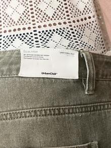SWAVVY Quần jeans ống rộng dáng suông thời trang thường ngày dành cho nam, phù hợp cho việc đi lại hàng ngày. - xanh quân đội - Xem 4