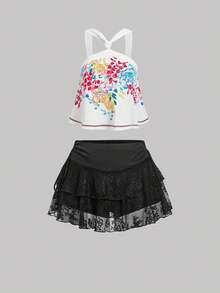 SHEIN MOD Women's Summer Casual Printed Camisole Top - Multicolor - View 8