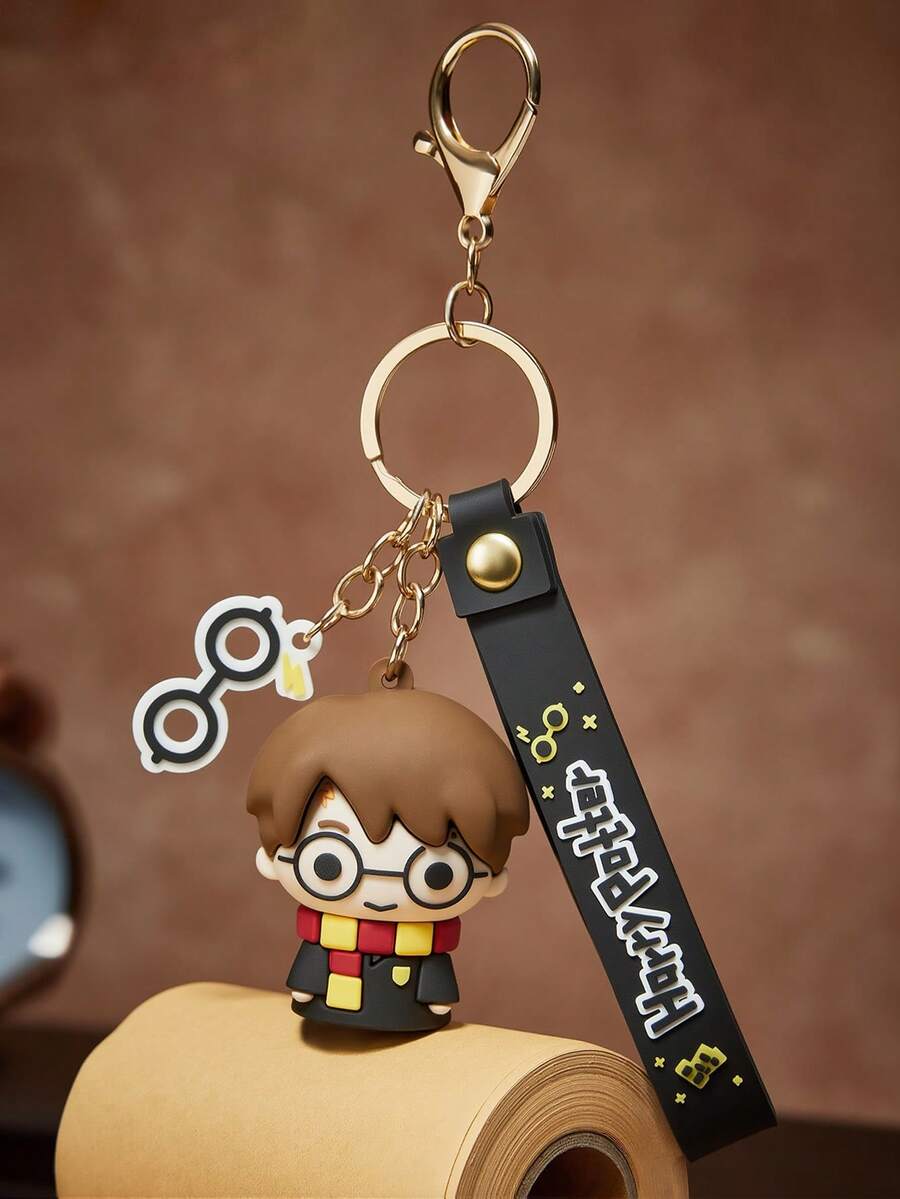 HARRY POTTER X SHEIN Cartoon Keychain, Bag Hook. - Black - View 1
