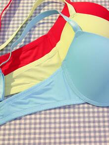DesireSculpt 3pcs/Set Women's Underwire Bras - Multicolor - View 4