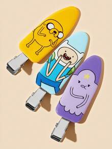 ADVENTURE TIME X SHEIN Joint Seamless Clip Set - Multicolor - View 3