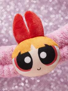 THE POWERPUFF GIRLS X SHEIN 1条柔软吸水头带，2条腕带，舒适方便，适合洗脸和沐浴。 - 粉色 - 查看 6