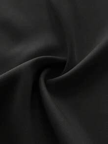 Viva Relle Setelan Kasual Bisnis untuk Perjalanan Kerja, Terdiri dari Rompi Tanpa Lengan Pas Badan dan Celana Panjang Lebar Ukuran Besar - Hitam - View 7