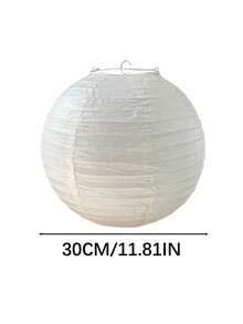 1pc 16-Inch White Paper Pendant Lamp Shade 1pc 16-Inch White Paper Pendant Lamp Shade, Chinese Style Folding Rice Paper Ceiling Lamp Cover, Oriental Lantern Lighting Fixture For Home Bedroom Living Room Wedding Holiday Decor - Various - View 9