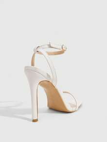 CUCCOO SZL Women's Elegant Minimalist Heeled Sandals For Commuting Valentine's Day Spring Shoes Summer - Oily white - View 3