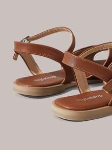Styleloop Ladies Buckle, Decoration, Flat Sandals, Holiday Atmosphere, Summer Wear, Travel Essentials - Brown - View 7