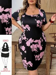 SHEIN CURVE+ Đầm ôm sát in hoa, đầm sinh nhật & dự tiệc / đầm công sở / đầm nhà thờ / đầm cưới / đầm nghỉ lễ / đầm đi biển / đầm màu pastel cho nữ / đầm tốt nghiệp / đầm tốt nghiệp màu trắng / trang phục tốt nghiệp / đầm dự tiệc cưới cho nữ / đầm dự tiệc cô dâu / đầm trắng kín đáo cho nữ / trang phục cao bồi cho nữ / trang phục rodeo cho nữ / trang phục cao bồi / phong cách Boho / quần áo Boho cho nữ / phong cách Bohemian / phong cách Boho Chic / đầm cỡ lớn / đầm mùa hè / đầm mùa xuân / đầm thanh lịch cho nữ - Nhiều màu - Xem 9