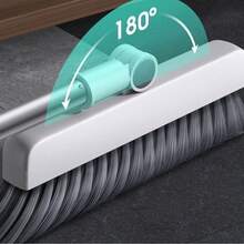 Three-In-One Broom Dustpan Set, Which Integrates Broom, Dustpan And Hidden Brush, 180 Rotation Without Dead Angle Cleaning, Automatic Rebound And Leak-Proof Scanning, Scraping Hair Without Hand Pulling, Folding And Standing Storage, Saving Space, Making Home Cleaning More Efficient And Convenient. - Triple - View 4