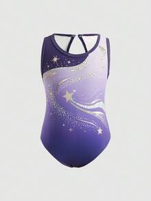 SHEIN Trang phục năng động Bé Gái - Màu tím - Xem 2