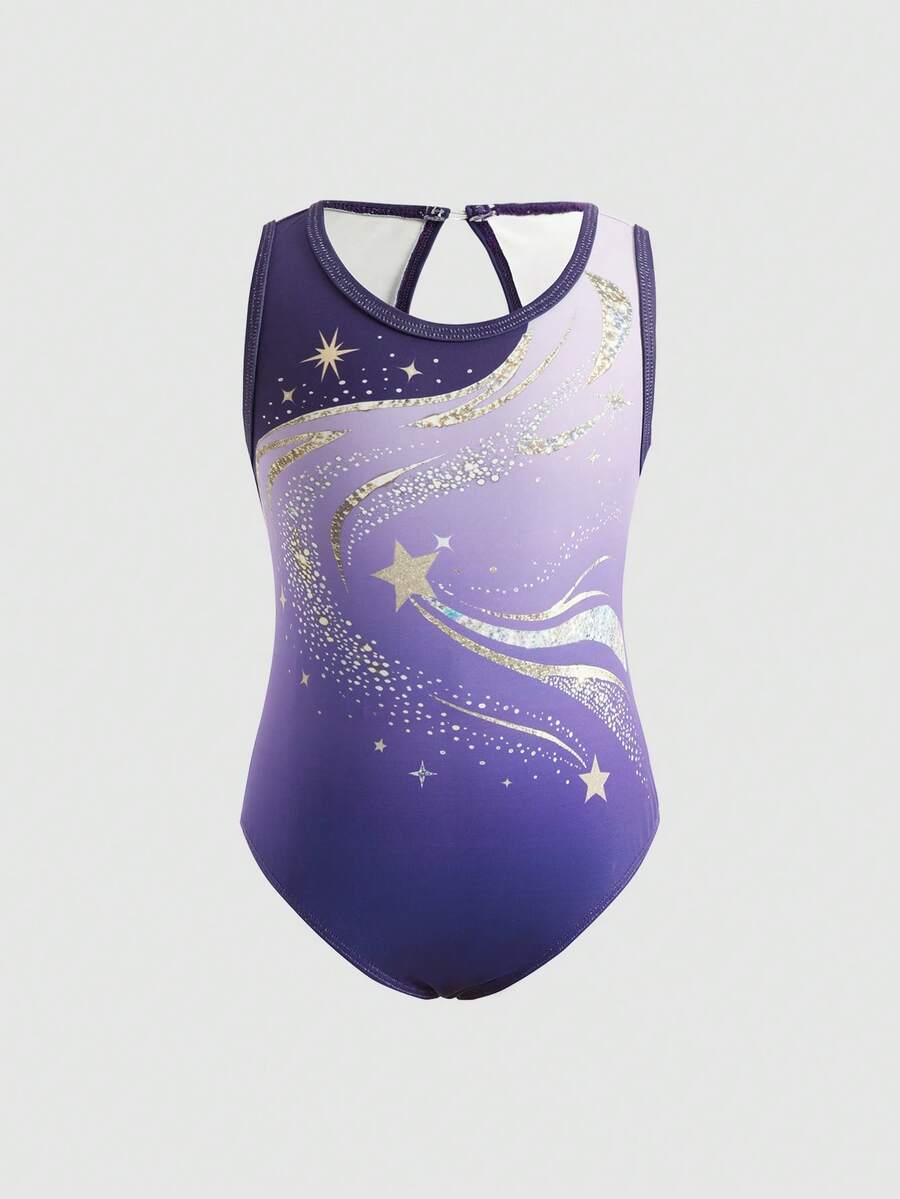 SHEIN Young Girls Activewear - Purple - View 1