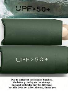 1pc Mini Travel Umbrella, Foldable Umbrella, Outdoor Portable Sunshade Umbrella, UV Protection Sunshade Umbrella, With Storage Bag, Sun Protection,Essential For Travel, Suitable For Outdoor, Travel, Summer Sun Protection, Windproof And Waterproof - Multicolor - View 6