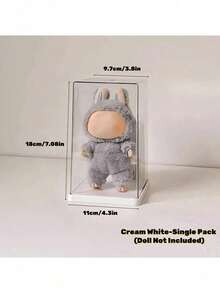 Plush Doll Single Collection Display Cabinet - Transparent, Dustproof, Waterproof, Can Hold 1/2 Doll, Perfect For Displaying Cute Characters, Ideal Gift For Fans, Toy Display Cabinet | Plush Toy Storage Box - Multicolor - View 17