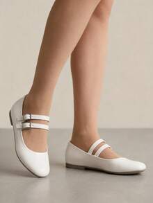 Women Flats - White - View 3