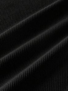 Manfinity RebelGame 男士休閒修身刺繡背心，黑色，度假風，父親節禮物，足球 - 黑色 - 查看 7