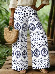 GlowEve CURVE Damen Große Größen Lässig Boho Muster Hosen, Frühling/Sommer - Verschiedenfarbig - Übersicht 3