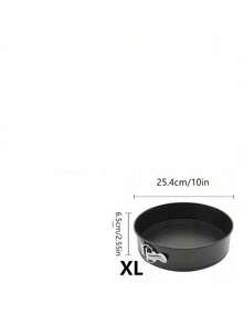 1pc / 3pcs, Lockable Bottom Spring Cake Mold, Loose Bottom Baking Cake Mold, Removable Non-Stick Baking Pan, Oven Accessories, Baking Tools, Kitchen Gadgets, Kitchen Accessories, Home Kitchen Supplies - Black - View 9