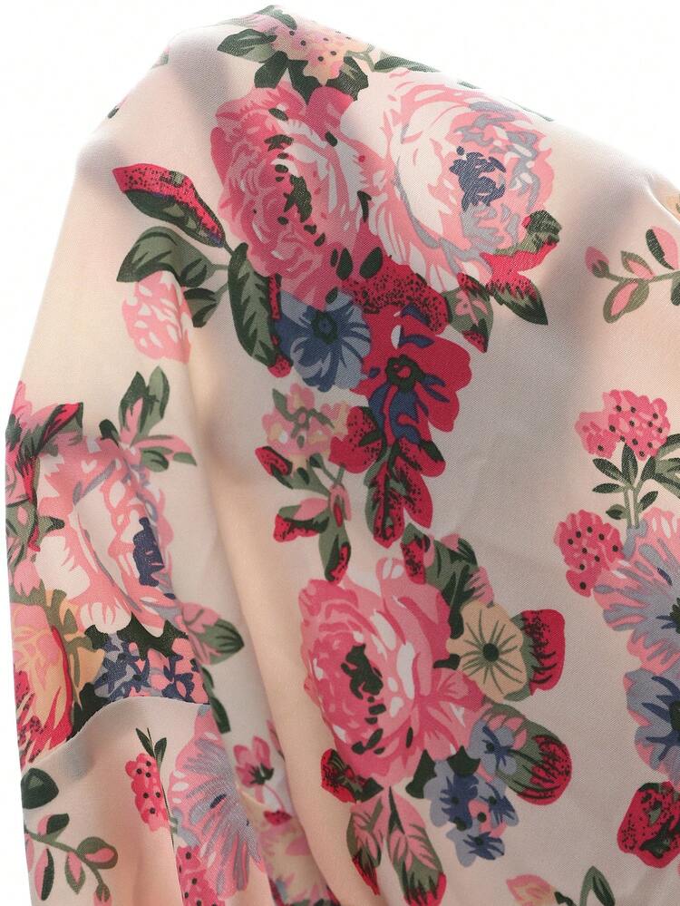 Plus Size Women Summer Casual Vacation Elegant Ruffle Floral Print Mid-Length Dress,Summer Outfits For Women ,Vacation Outfits Women ,Holiday Outfits For Women,Going Out Outfits, New Clothes,Simple And Fashionable For Everyday Wear,Suitable For Summer, Vacation, Daily Wear,Beach Outfits For Women,Western Style,Flowy Dress,Boho Dress,Casual Summer Dresses For Women,Ruffle Dress,Birthday Dress,Festival Outfits For Women,Junina Party Dress,Elegant Dresses For Party,Wedding Guest Dress ,Elegant Women's Ceremony Dress ,Elegant Dresses For Party,Formal Dresses,Work Outfits For Women,Office Outfits For Women
