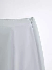 SHEIN Franclia 时尚百搭、优雅休闲甜美浪漫波点蝴蝶结装饰无袖上衣和迷你裙套装，适合约会、聚会、派对、户外旅行等场合。 - 灰色 - 查看 6