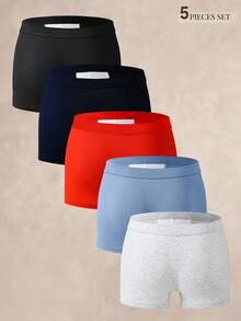 EverLounge Bộ 5 chiếc quần boxer nam thoải mái, kiểu dáng thường ngày. - Nhiều màu - Xem 2