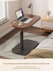 Adjustable Height Rolling Coffee Table With Wheels, Mobile Side Table For Sofa, Bed & Small Spaces, Modern Multifunctional Design - Multicolor - View 7