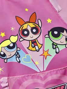 THE POWERPUFF GIRLS X SHEIN 1 件飞天小女警围裙，适用于烘焙、厨房清洁、馈赠 - 粉 - 查看 8