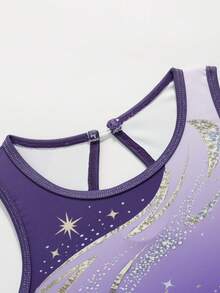 SHEIN Trang phục năng động Bé Gái - Màu tím - Xem 5