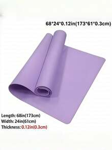 1 Buah Matras EVA Anti Selip Peredam Guncangan Ringan Portabel Tahan Keringat Empuk untuk Yoga, Tari, Pilates, Peregangan, Pemula, Matras Kebugaran Ungu untuk Latihan di Rumah, Gym, dan Olahraga Harian - Purple - View 7