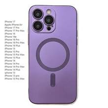 Luxury For Magnetic Case Compatible With IP 17 Air 16 E 15 14 13 Pro Max Plus – Soft TPU Material, Shock-Absorbing Protection Case With Scratch-Resistant Ultra-Fine Fiber Lining, Protective Case. - Purple - View 14