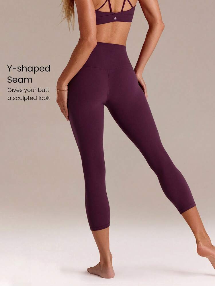 21-calowe legginsy do jogi i pilatesu FeatherFit™ Capris, miękkie jak masło, nie prześwitujące, modelujące brzuch, z ukrytą kieszenią w pasie, wiosna lato