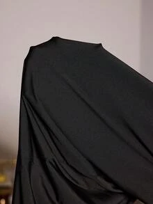 Slumberist 女士成熟性感蕾丝拼接露肩吊带深V褶皱鱼尾中长睡裙 - 黑色 - 查看 7