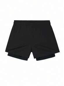 RISE LYT Men's Spider Print T-Shirt And Shorts Sports Set, Gym - Black - View 2