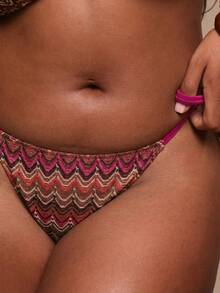 MUSERA Celana Bikini Bergaris Ukuran Besar (Hanya untuk Musim Semi/Panas) untuk Liburan Pantai Paskah/Paskah/Liburan Perjalanan Elegan Pakaian Renang Pantai Terra Sol - Berwarna merah muda - View 6