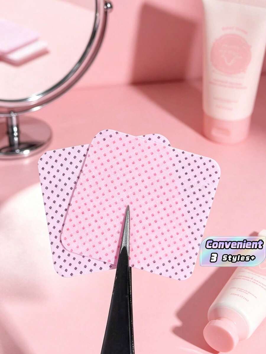 White 1000pcs/Purple 1000pcs/Pink 1000pcs Bags Of Lint Free Nail Cleaning Wipes, Nail Removal Pads, Eyelash Grafting Cleaning Wipes, Soft Non-Woven Fabric Acetone Nail Removal Pads, Used For Nail Preparation And Gel Nail Polish Removal, Lint Free Nail Gel Cleaning Wipes, Eyelash Grafting Cleaning Wipes, Water Free Nail Care Products, Suitable For Women And Girls' Daily Nail Care Cleaning And Nail Removal. - Multicolor - View 1