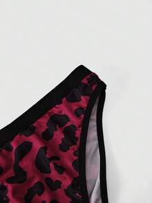 Quần bikini nữ họa tiết da báo thoải mái - Màu Hồng Tươi - Xem 4