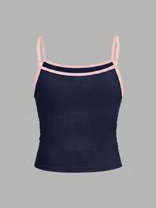 Áo tank top hai dây tối giản, kiểu dáng thường ngày cho nữ tuổi teen, áo mùa hè. - Nhiều màu - Xem 2