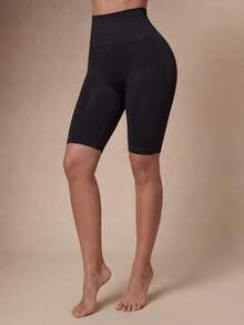 Lazeform High Waist Tummy Control Body Shaper Shorts - Black - View 3