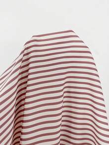 SHEIN Frenchy Plus Size Women Striped Backless Ruffle Hem Casual Sleeveless Dress - Red - View 7