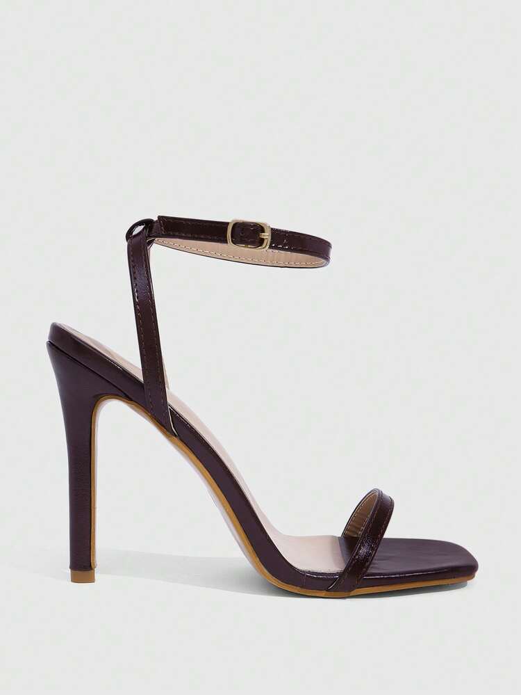CUCCOO SZL Women's Elegant Minimalist Heeled Sandals For Commuting Valentine's Day Spring Shoes
